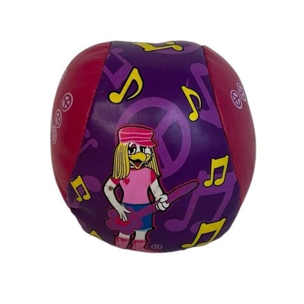 Chuck E Cheese Helen Henny Vinyl Soft Plush Toy Ball Prize PEACE Signs 2010